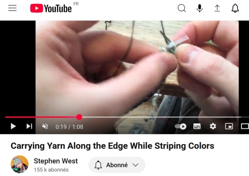 stephen west,tricot,chale,couleurs,tuto,ravelry,youtube,magnifique,maille glissee