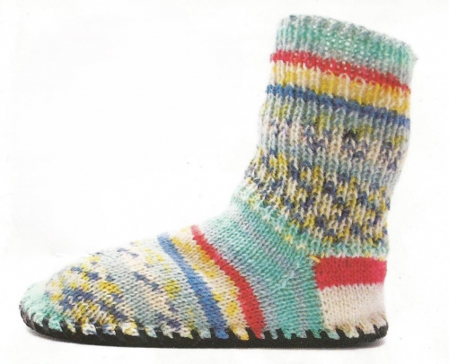tuto, gratuit, tricot, chaussette, deux aiguilles, facile, semelle, 