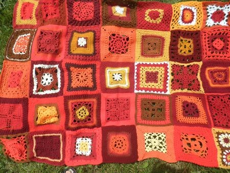lilylaine, blanket, granny, crochet, denise, couverture, carrés, 