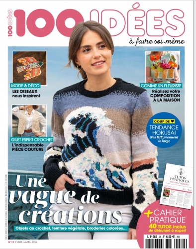 100 idees, magazine, magasine, pull, pull iconique, vague hokusai, nostalgie, 
