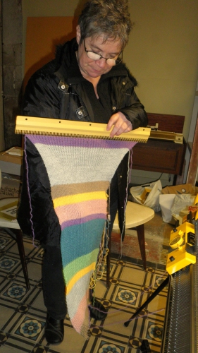 dr who,echarpe,tricot,pattern,explications,diy,scarf,knitting machine