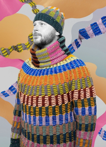 stephen west,tricot,chale,couleurs,tuto,ravelry,youtube,magnifique,maille glissee