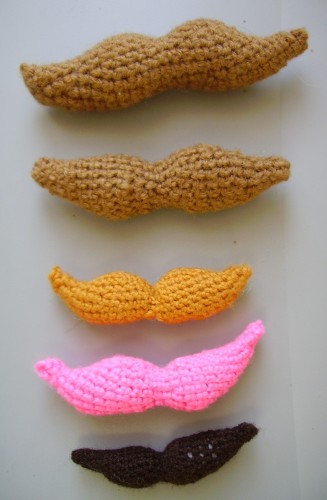 moustache, mustache, crochet, jeu, jouet, deguisement, pattern, tuto,