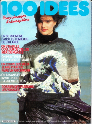 100 idees, magazine, magasine, catherine de chabaneix, pull, pull iconique, vague hokusai, nostalgie, 