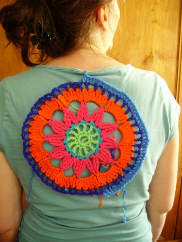 crochet, printemps, multicolor, drops, gratuit, en rond,
