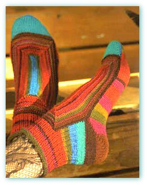chaussettes, regia, patchwork, multicolores, 