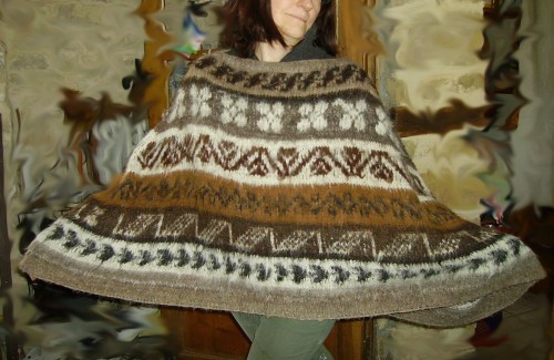 poncho, vintage, pure, laine, alpaga, customisation, express, by mme crochet,