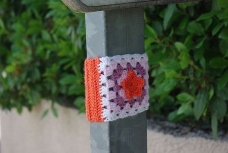 yarn, bombing, déco, dehors, crochet, tricot, instalation, sauvage,